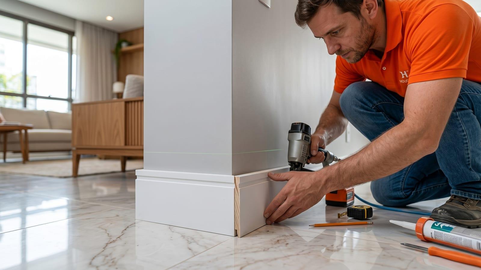 Trim & Baseboard Painting (spot areas)
